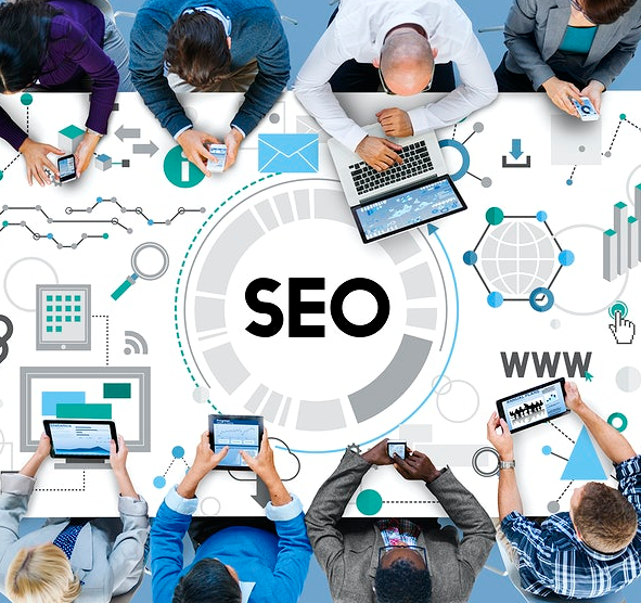 seo with business people